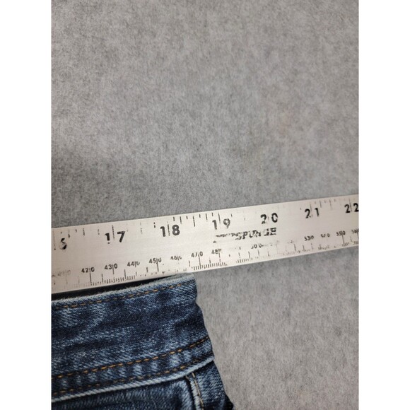 AG Adriano Goldschmied Jeans Mens 36X34 New Hero Straight Blue Distressed USA - Picture 7 of 16